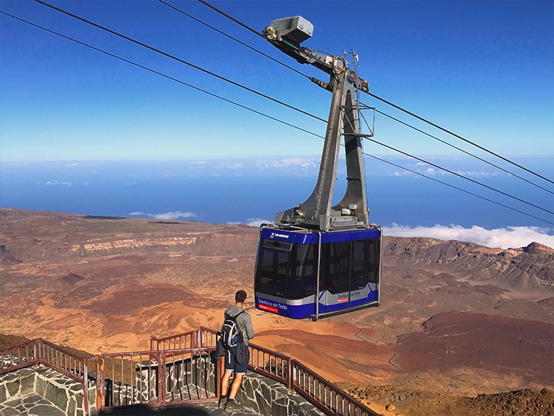Kabelbaan en observatorium